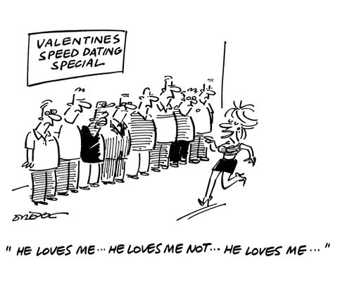 'He loves me...he loves me not...he loves me...'