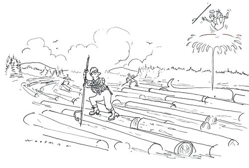 Log Rolling - with a Whale.