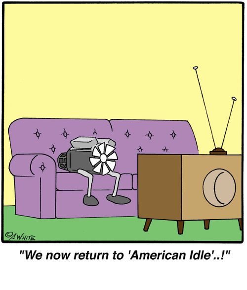 'We now return to 'American Idle'..!'
