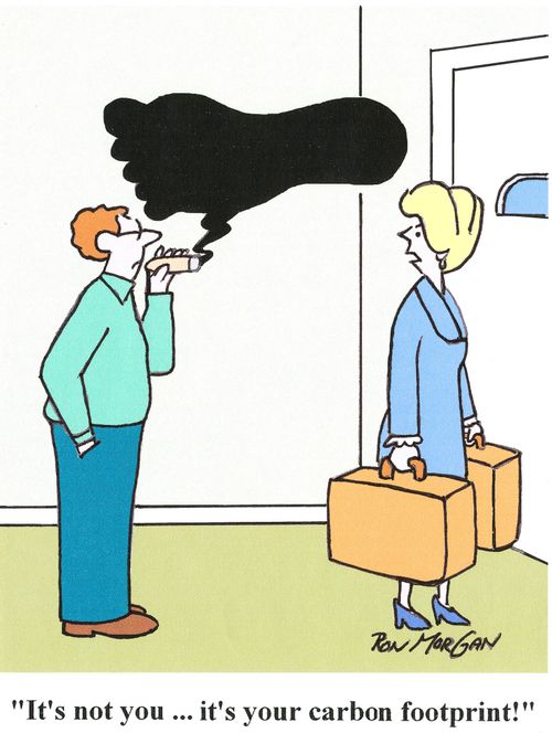 'It's not you...it's your carbon footprint!'