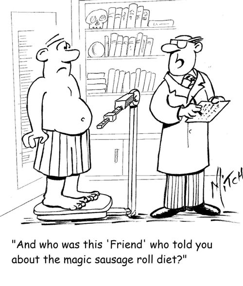 'And who was this 'Friend' who told you about the magic sausage roll diet?'