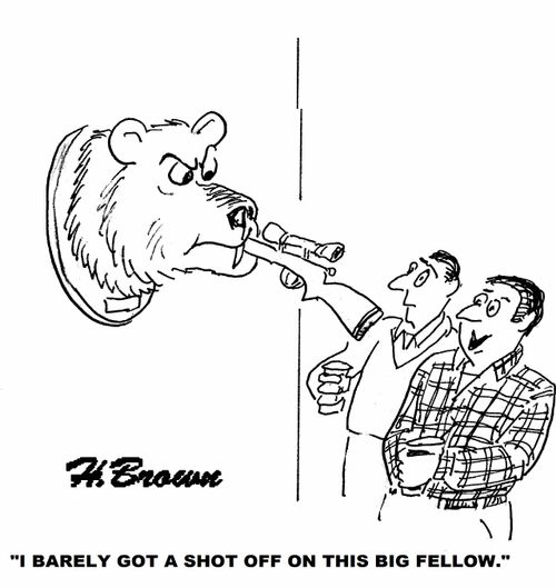 'I barely got a shot off on this big fellow.'