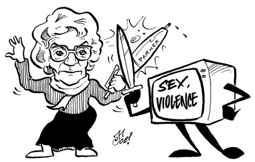 Mary Whitehouse - pen is mightier than the sword