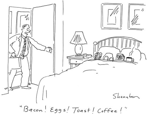 'Bacon! Eggs! Toast! Coffee!'