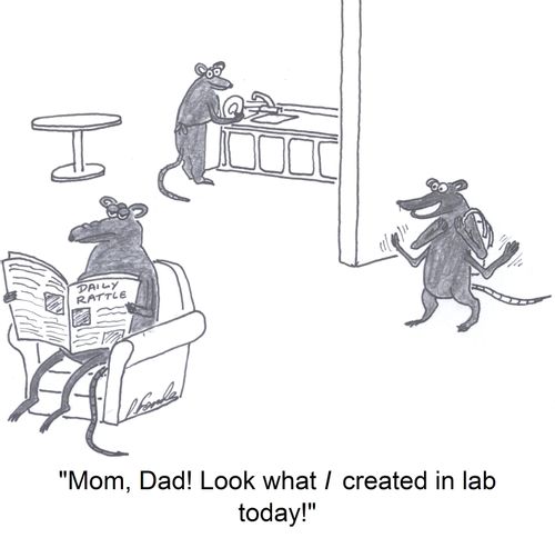 'Mom, Dad! Look what I created in lab today!'
