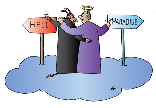 Directions for Hell and Paradise.