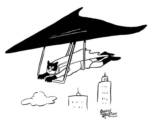 Super Hero Hang Gliding.