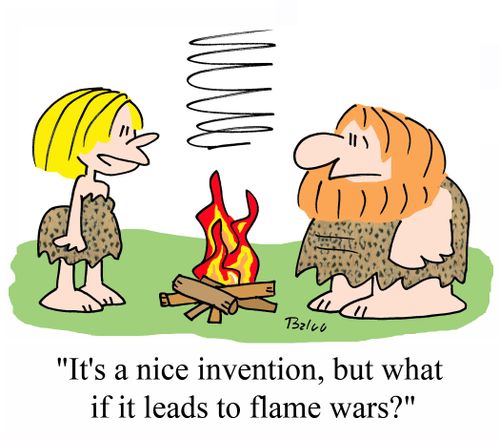 'It's a nice invention, but what if it leads to flame wars?'