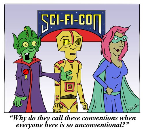 'Why do they call these conventions when everyone here is so unconventional?'