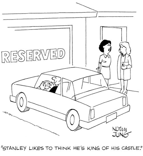 'Stanley likes to think he's king of his castle.'