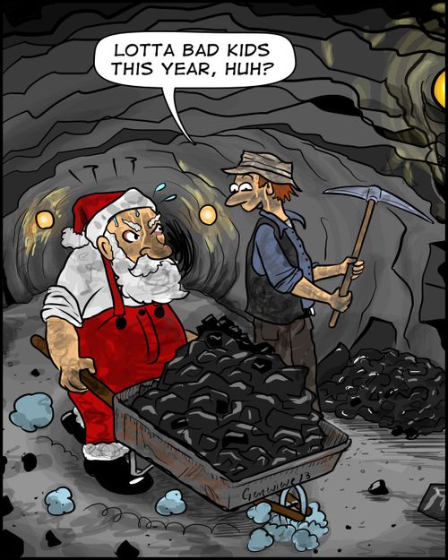 'Lotta bad kids this year, huh?'