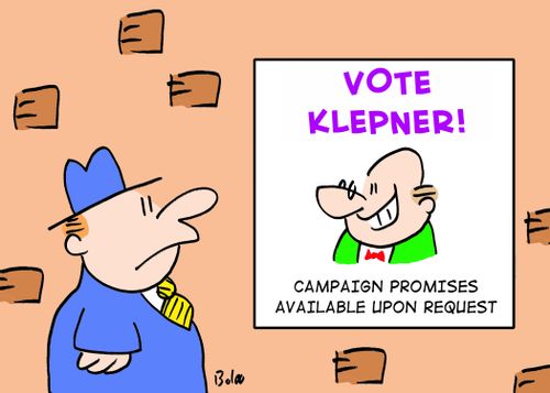 Vote Klepner! Campaign promises available upon request.