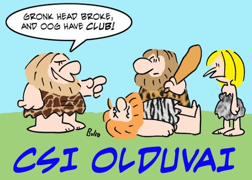 'Gronk head broke, and Oog have CLUB!'