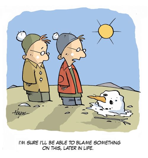 'I'm sure I'll be able to blame something on this, later in life.'