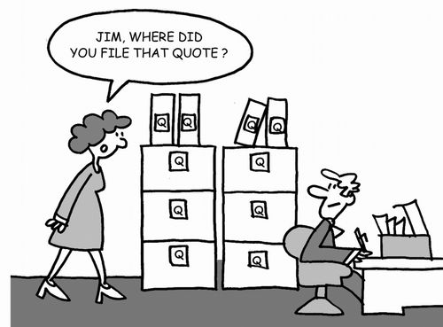 Jim, where did you file that quote?