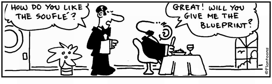 'Soufle, can I have the blueprint?.' 