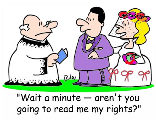 'Wait a minute -- aren't you going to read me my rights?'