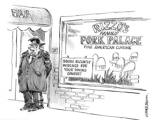 Doors widened for your dining pleasure.