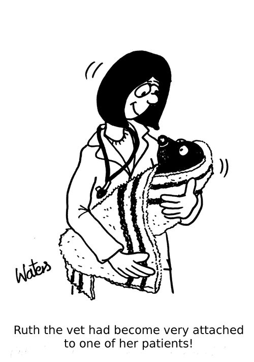 Ruth the vet had become very attached to one of her patients!