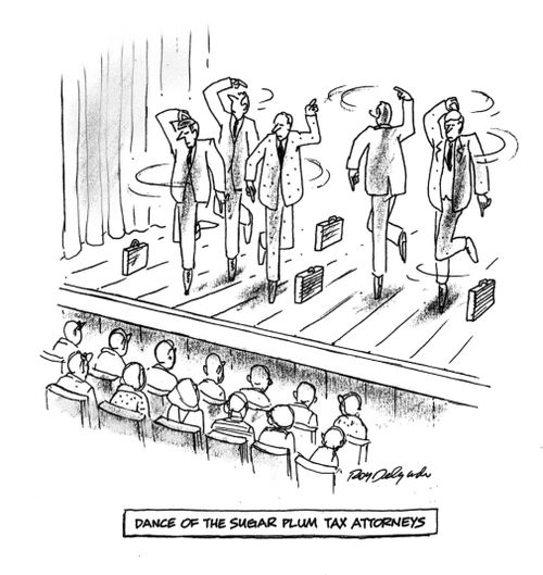Dance of the sugar plum tax attorneys.