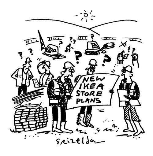 Builders confused by new Ikea store plans.