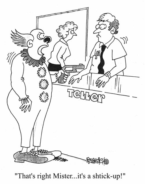 "That's right mister...It's a Shtick-up!"