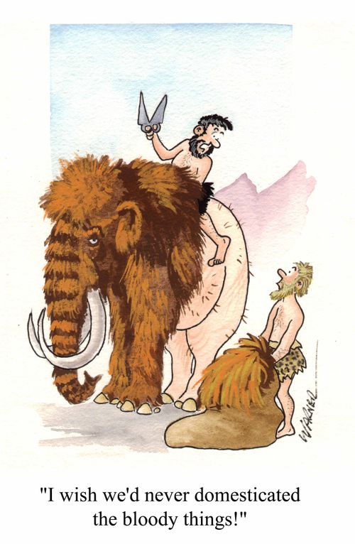 "I wish we'd never domesticated the bloddy things!"