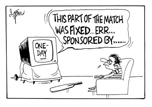 "This part of the match was fixed...errr....sponsered by..."