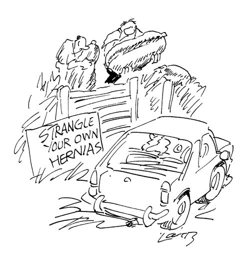 'Strangle your own hernias'