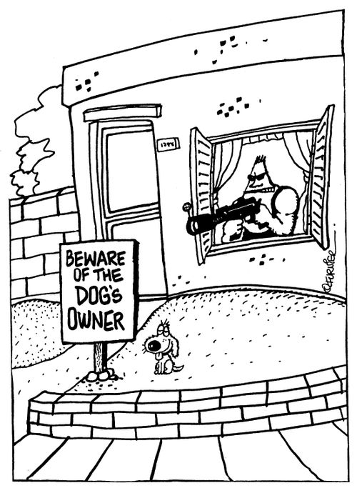 Beware Of The Dog Owner