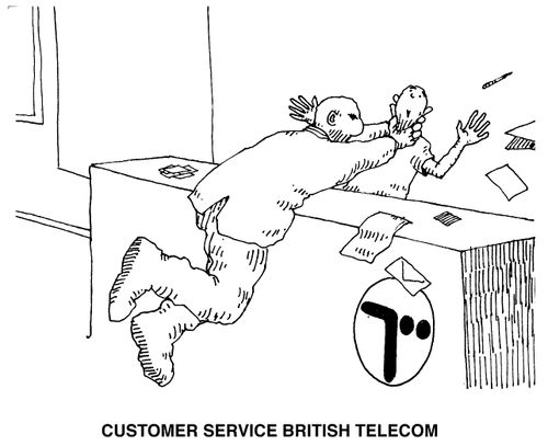 Customer service at British Telecom