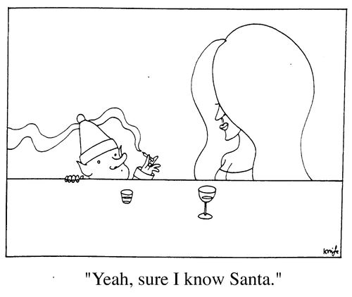 "Yeah sure I know Santa."