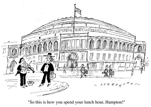 "So this is how you spend your lunch hour, Hampton"