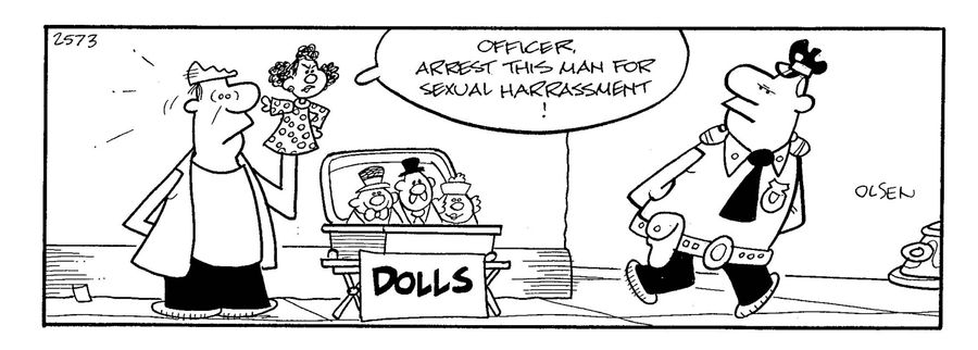 'Officer, arrest this man for sexual harrassment!'