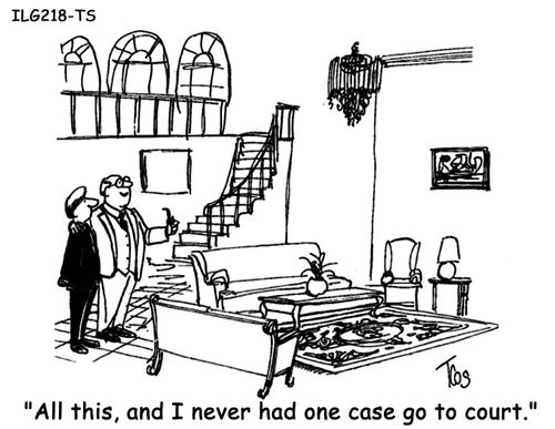 'All this, and I never had one case go to court.'