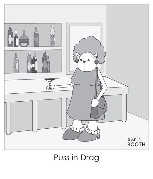 Puss in Drag.