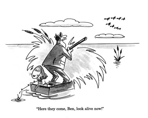 'Here they come, Ben, look alive now!'