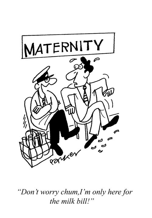 'Don't worry chum,I'm only here for the milk bill!'
