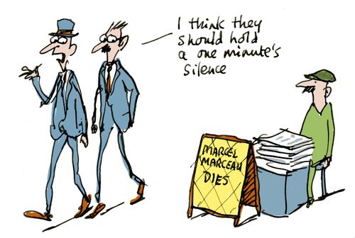 'I think they should hold a one minute's silence.'