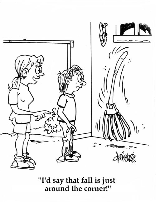 "I'd say that fall is just around the corner!"
