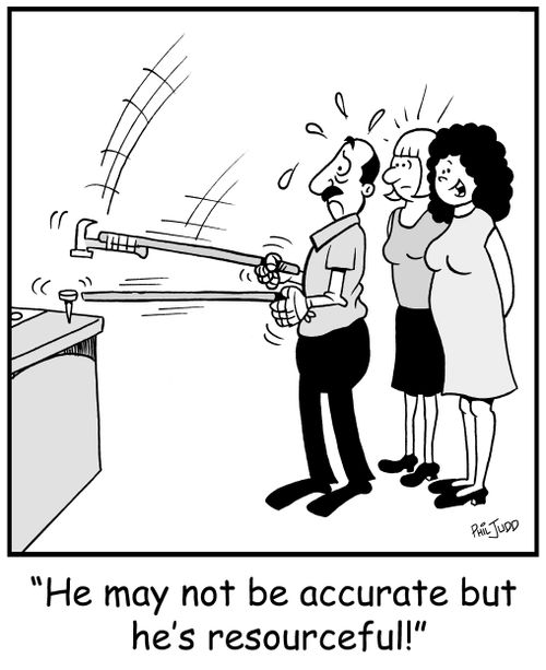 'He may not be accurate but he's resourceful'