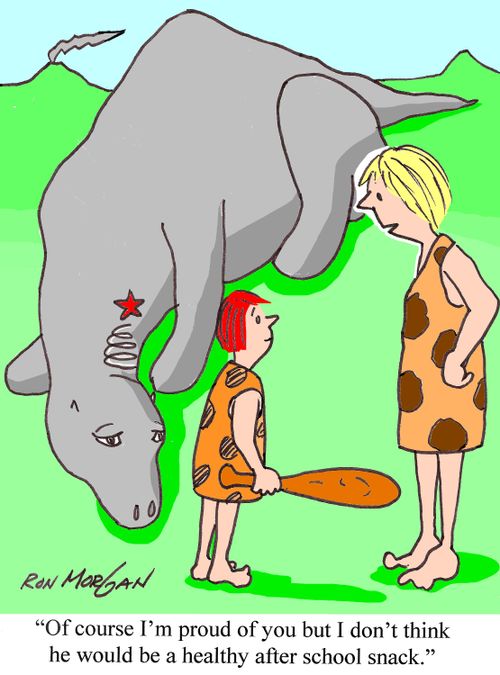 'Of course, I'm proud of you but I don't think he would be a healthy after school snack.'