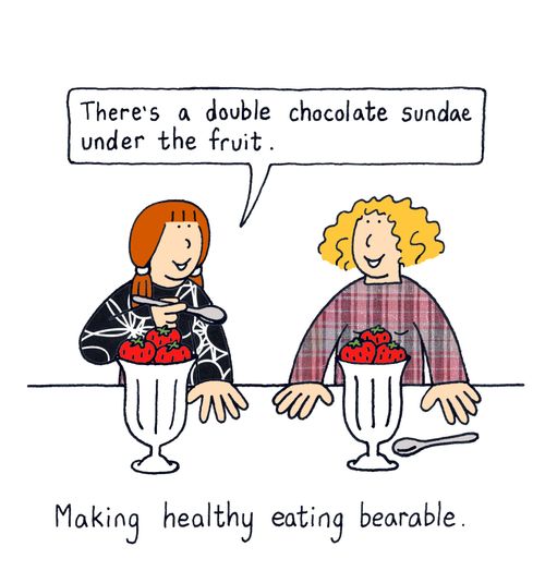 Making healthy eating bearable.
