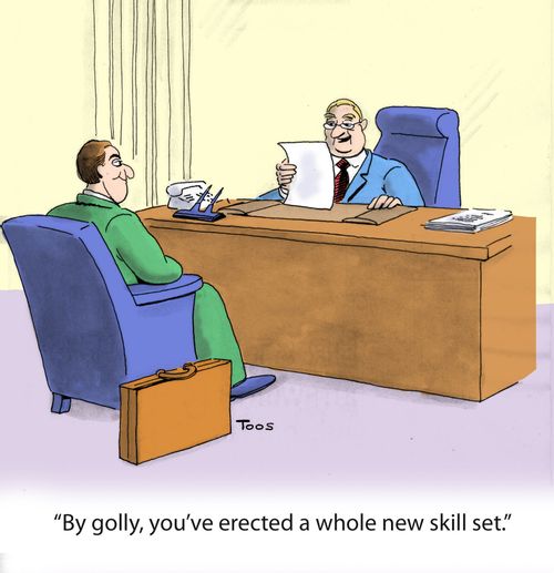 'By golly, you've erected a whole new skill set.'