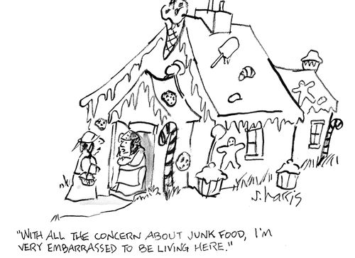 'With all the concern about junk food, I'm very embarrassed to be living here.'