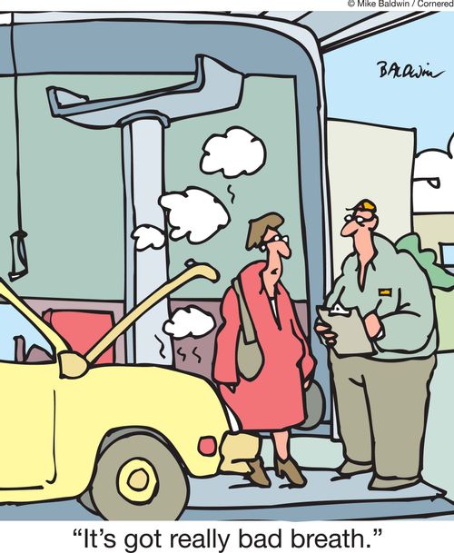 'It's got really bad breath.'