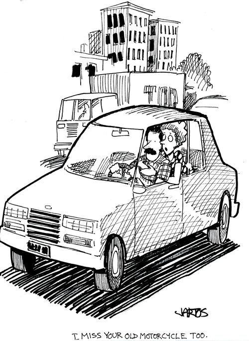 'I miss your old motorcycle too.'