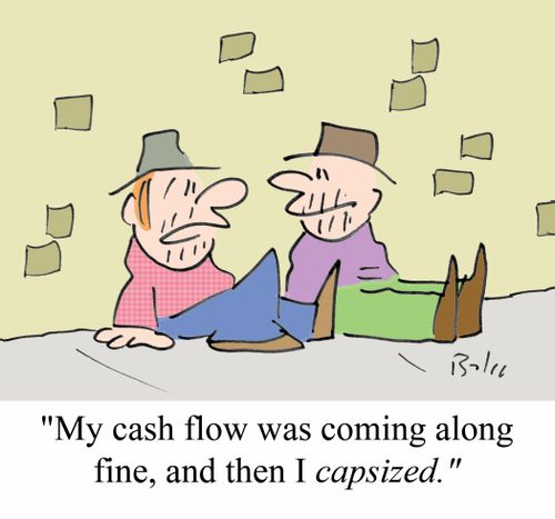 'My case flow was coming along fine, and then I CAPSIZED.'