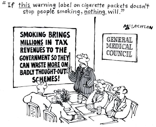 'If this warning label on cigarettes packets doesn't stop people smoking, nothing will.'