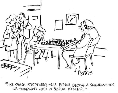 'Like other prodigies, he'll either become a grandmaster of something like a serial killer.'